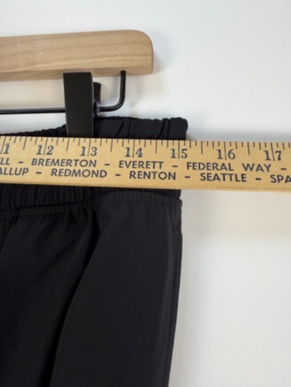 CRZ YOGA Wide Leg Cropped Pants Black Pull On Stretch XL - Picture 3 of 7
